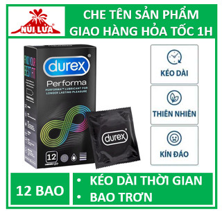 Bao cao su Kéo dài thời gian quan hệ, chống xuất tinh sớm Durex Performa