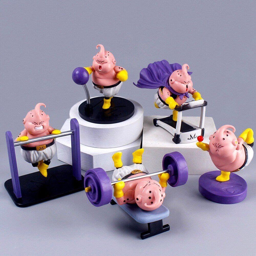 Set Mô Hình DragonBall MaBu tập múa cầm ngọc siêu dễ thương cao 10cm - Figure DragonBall - No Box - Khangmohinhgiare