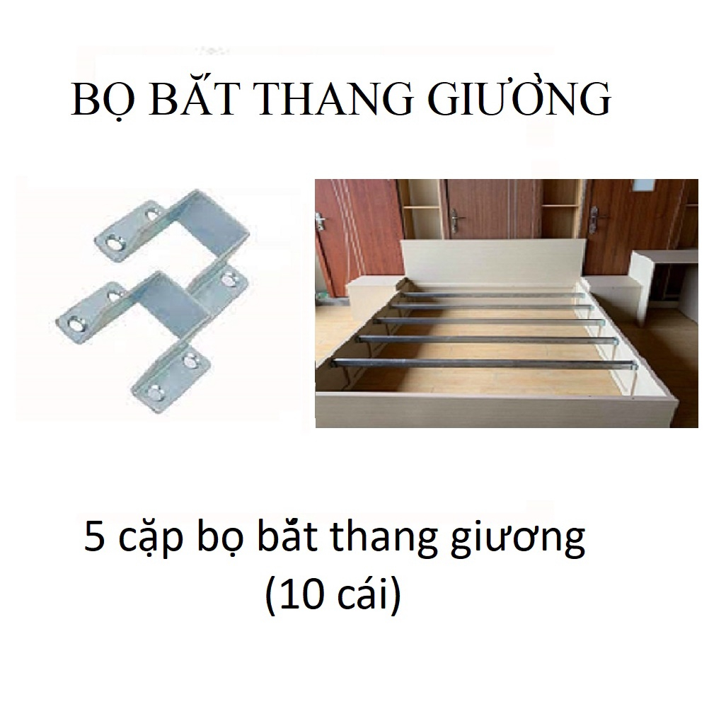 Bọ đỡ song giường, Ke bắt đỡ thang giường thép 3x4cm, 4x4cm