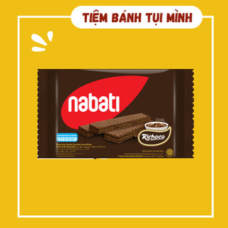 Bánh kem xốp Nabati vị socola gói 50gam, đồ ăn vặt
