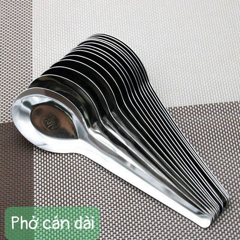 Thìa phở inox cán dài hàng đẹp