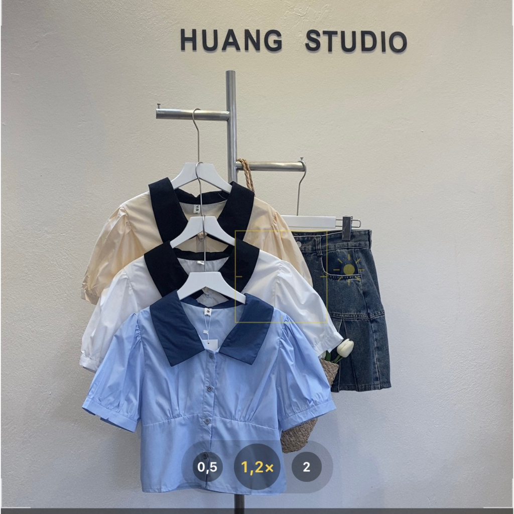 SP92 áo sơmi crt phối cổ Huangstudio