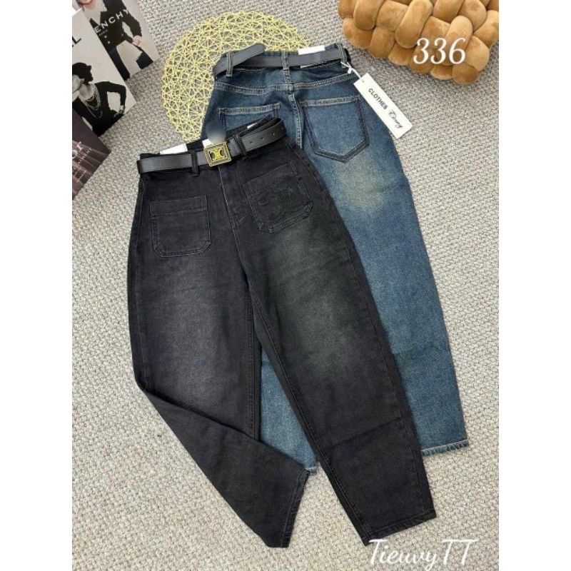 Quần baggy jeans kèm đai hàng QCL1