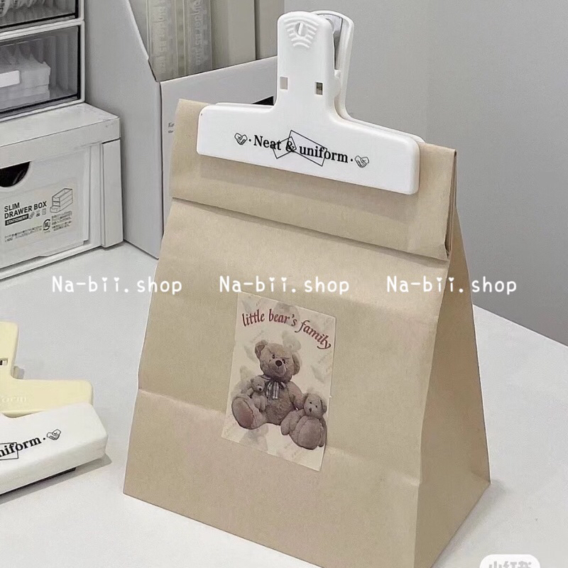 Kẹp giấy vở tài liệu học sinh nam châm màu pastel