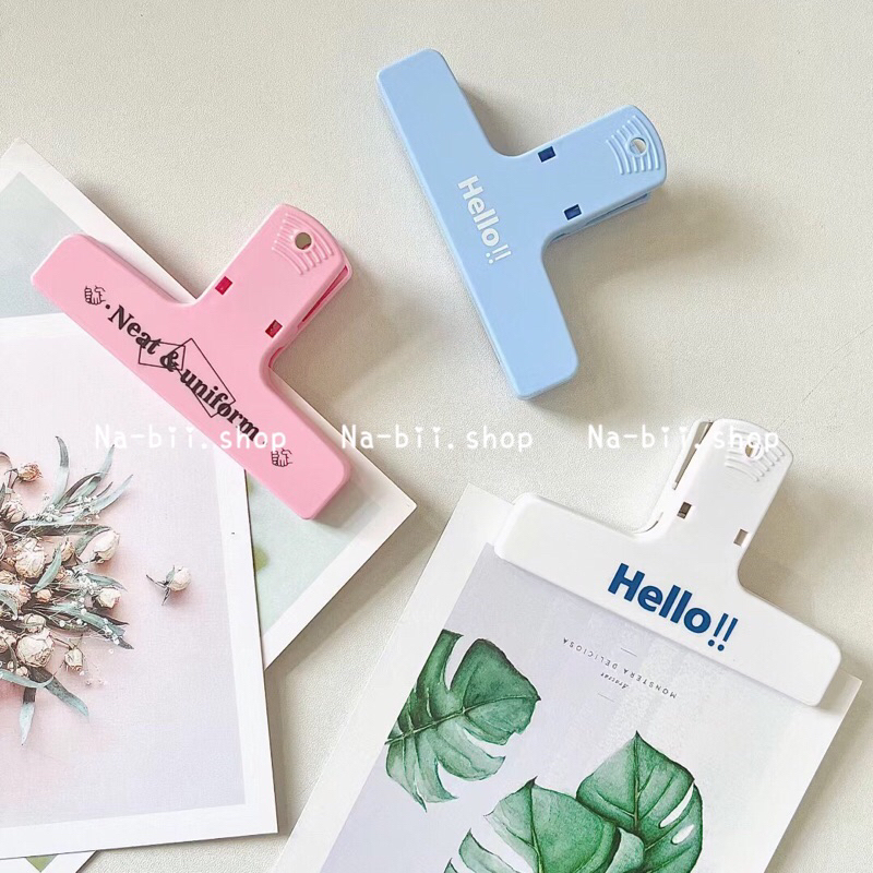 Kẹp giấy vở tài liệu học sinh nam châm màu pastel