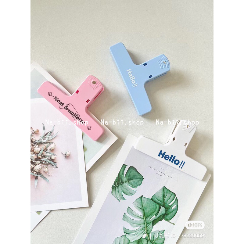 Kẹp giấy vở tài liệu học sinh nam châm màu pastel