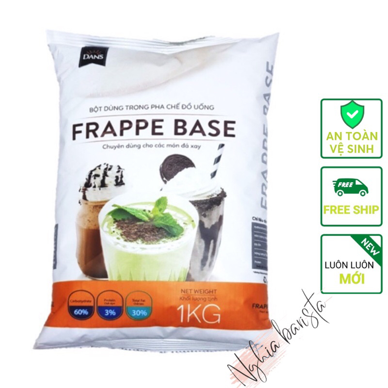 Bột frappe, bột nền chống tách nước Dans - Gói 1kg