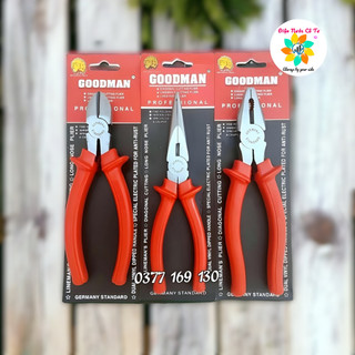 SET 3 cây kìm răng điện cắt nhọn 8inch Goodman