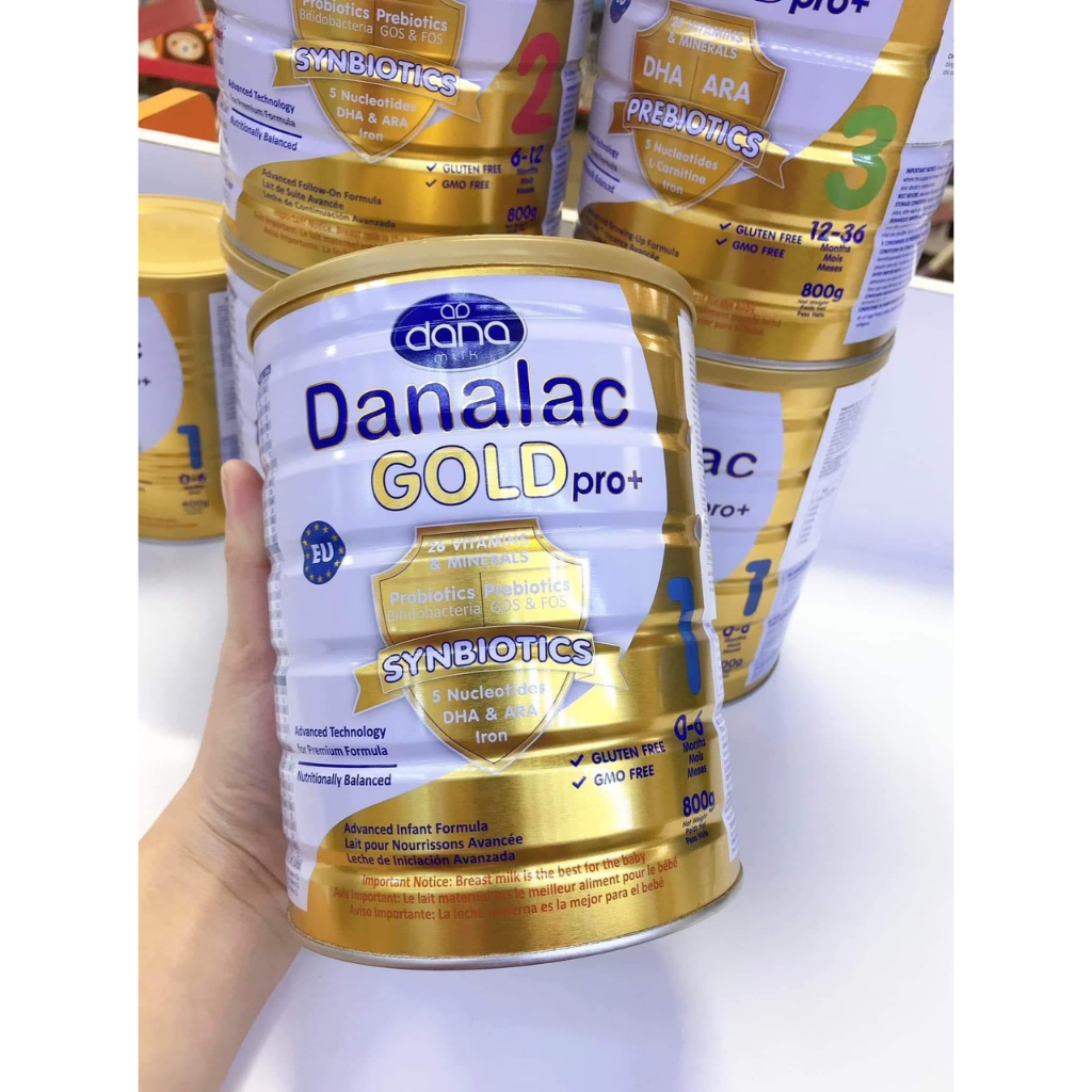 Sữa Danalac Gold Pro+ Số 2 Hộp 800g Date luôn mới
