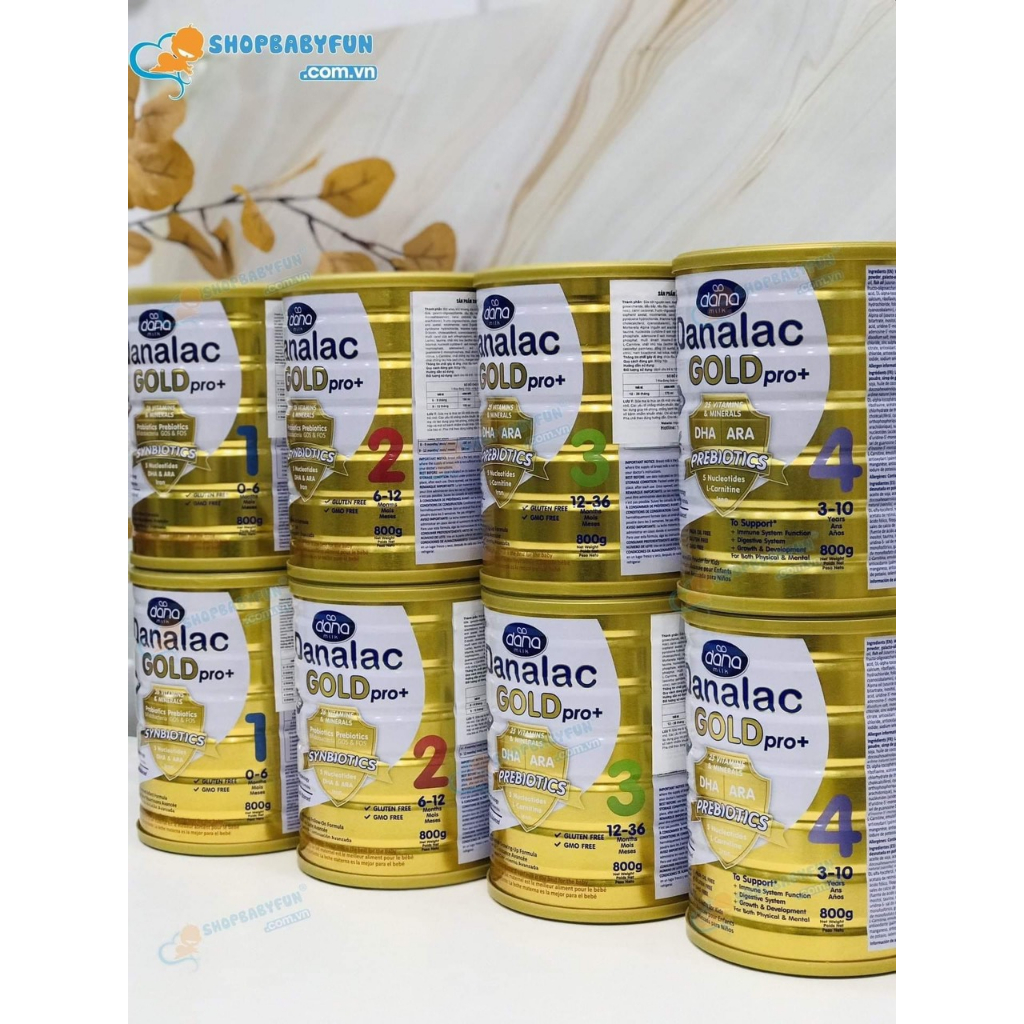 Sữa Bột Danalac Gold Pro+ Số 4 Cho Trẻ 3- 10 Tuổi DATE MỚI | NHẬP KHẨU NGUYÊN LON THỤY SỸ