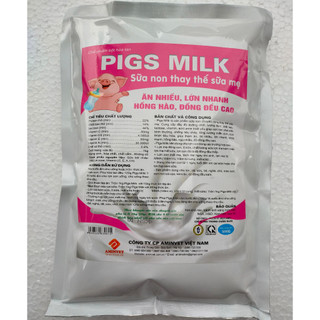 1gói pigs milk 500g sữa dùng cho lợn, dê, cừu, bê, nghé, chó, mèo con, con non còi cọc, kém ăn