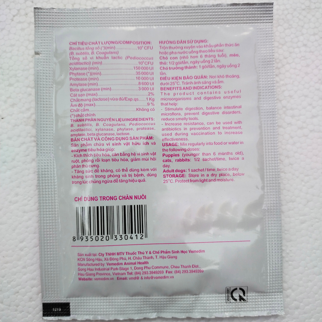 PROBISOL PETS - Men tiêu hóa cho chó, mèo