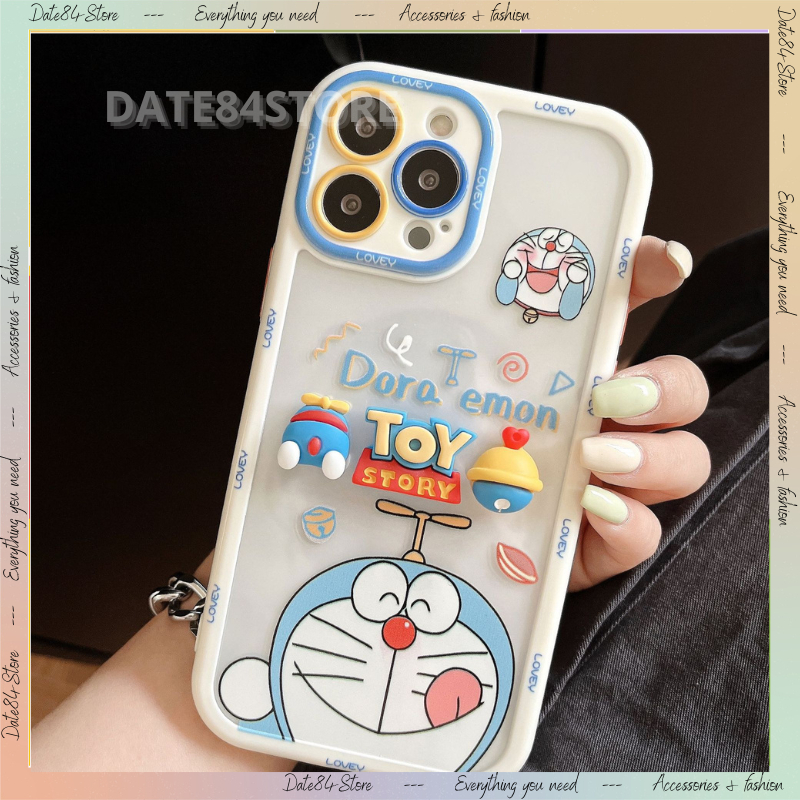Ốp lưng ốp trong in hình Doremon cho iphone X,11,12,13,14 pro max Date84store