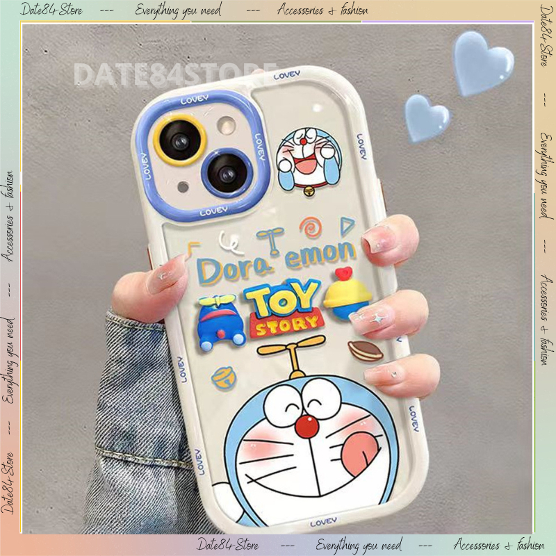 Ốp lưng ốp trong in hình Doremon cho iphone X,11,12,13,14 pro max Date84store