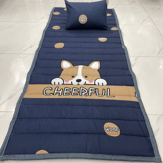Nệm văn phòng- đệm ngủ văn phòng, nệm ngủ kí túc xá gấp gọn 80x190 có gối + túi dựng tiện lợi