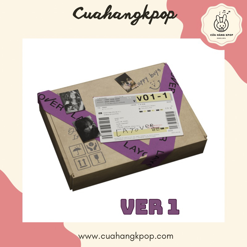 Album BTS V - Layover dạng hộp Cửa Hàng Kpop