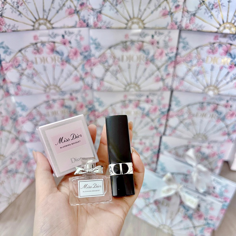 Set son + nước hoa dior chính hãng siêu sang