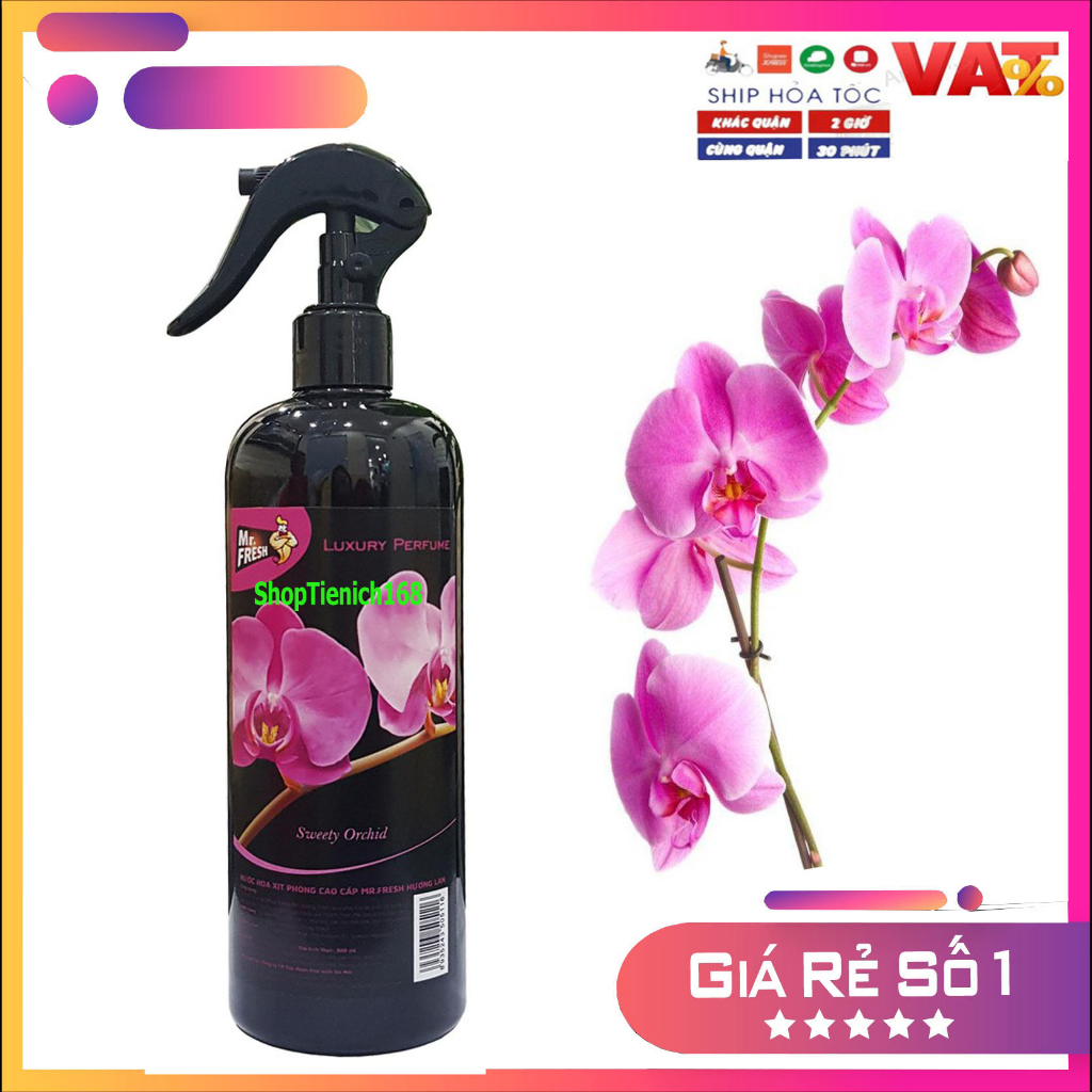 Nước hoa xịt phòng KHỬ MÙI Mr.fresh 500ml Hương Ly