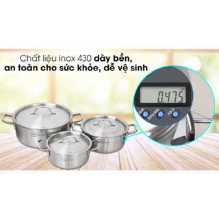 Bộ 3 Nồi Inox HT Cook