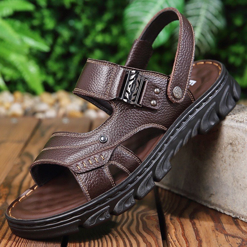 Dép da nam cao cấp D6 CP336