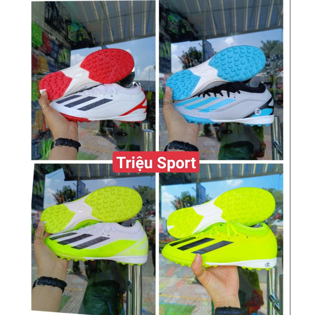 giày đá bóng X Crazyfast winpro TF Khâu đế +tất+túi rút+hộp