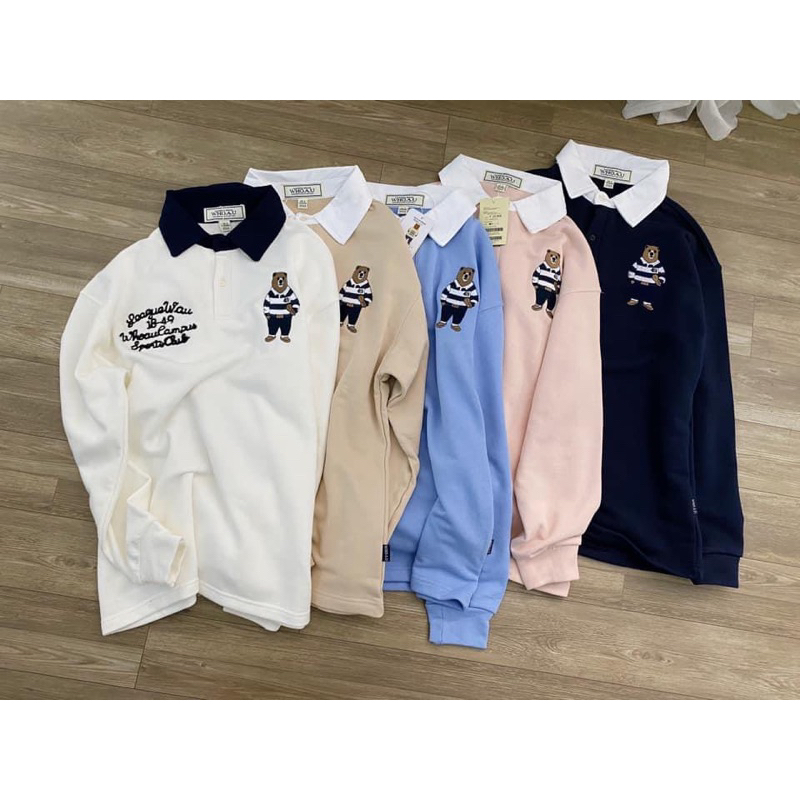 Áo Nỉ Polo Gấu Who.a.u nam nữ
