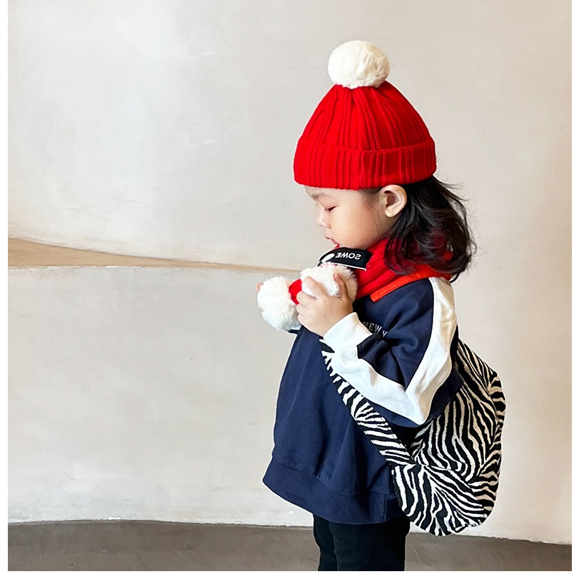 SET MŨ LEN + KHĂN LEN MINKBABY CHO BÉ 1-4 TUỔI