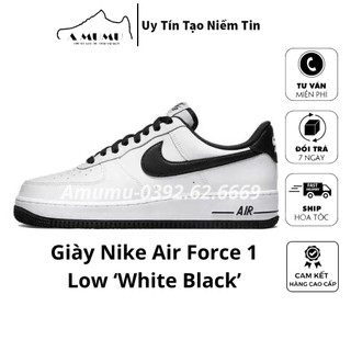 Giày thể thao af1 custom "black tea" chất lượng cao cấp panda black white, giày thể thao nam nữ