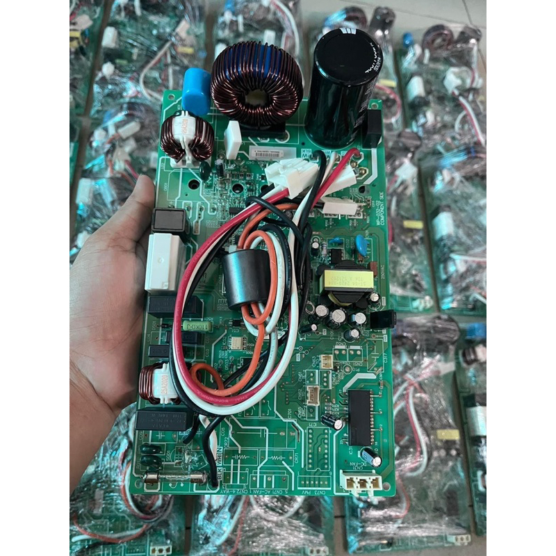 Bo Mạch Đuôi Nóng Điều Hòa, Máy Lạnh Toshiba 1HP, 1,5HP Bản Mạch Lớn Dùng Quạt DC, AC