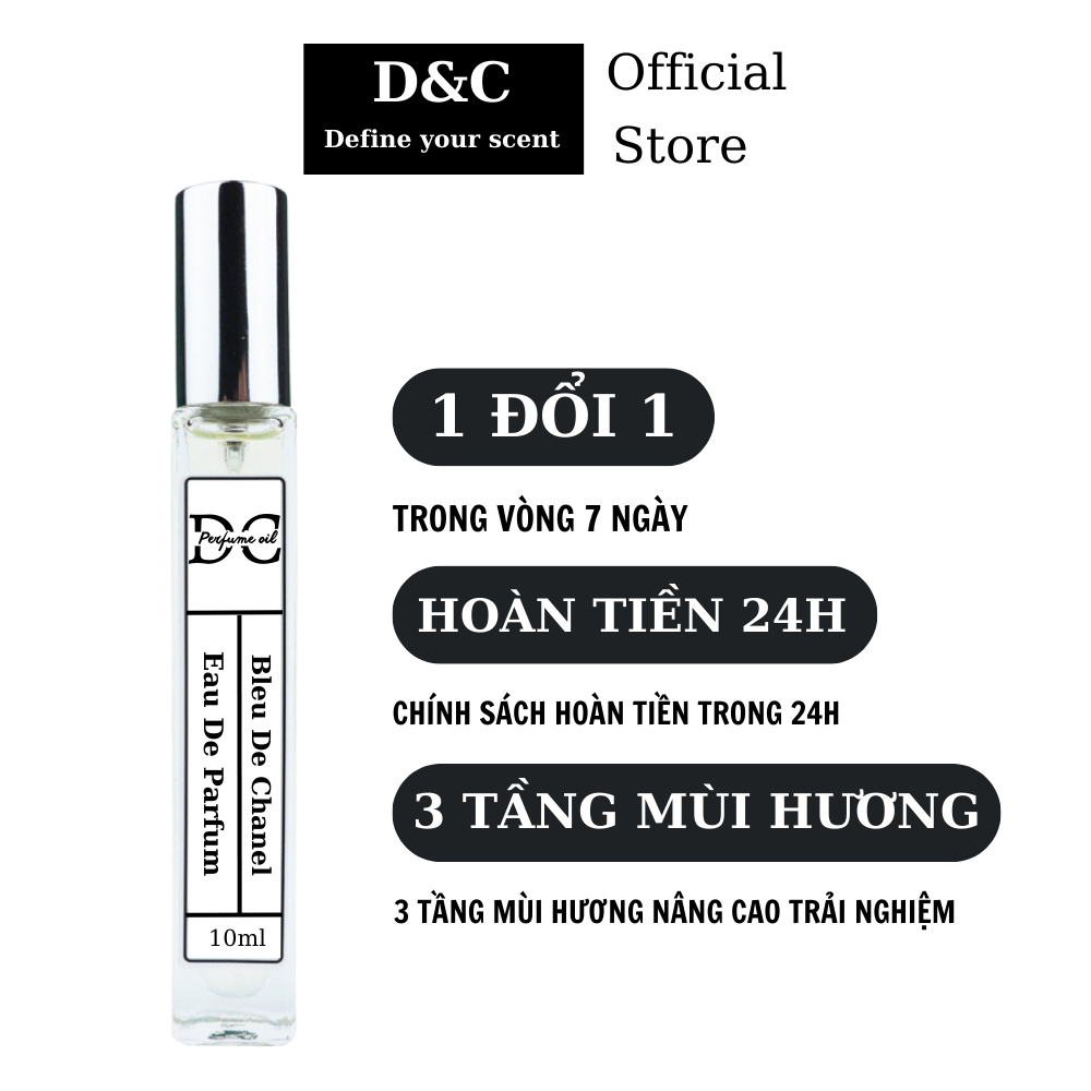 Tinh dầu thơm DC BLEU AND BLEU  MẠNH MẼ, NAM TÍNH, HẤP DẪN, SANG TRỌNG - 10ml | BigBuy360 - bigbuy360.vn