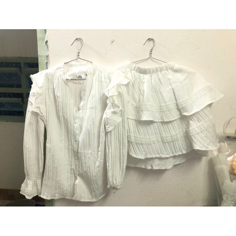 Pass set tiểu thư tay bồng sz M >60kg . New 90%