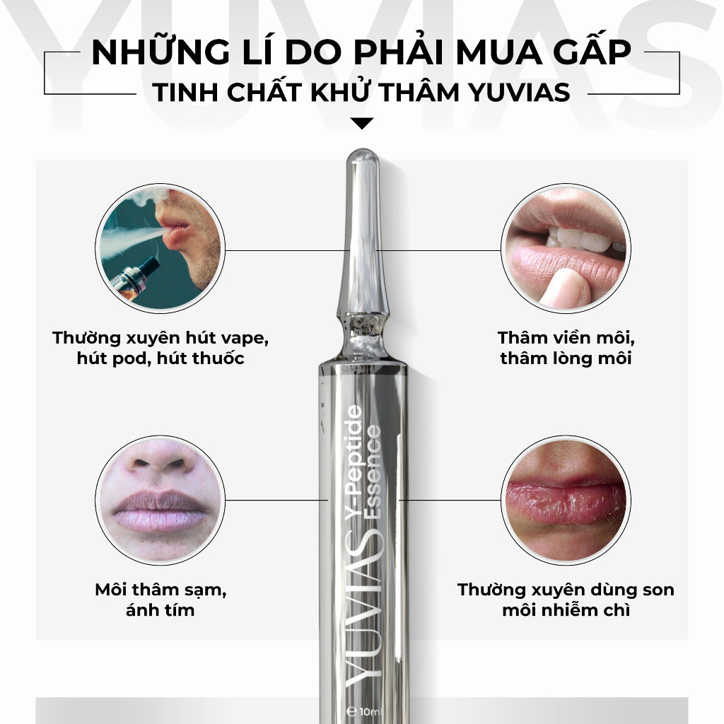 Tinh chất khử thâm làm hồng YUVIAS căng bóng, cấp ẩm sáng da 10ml