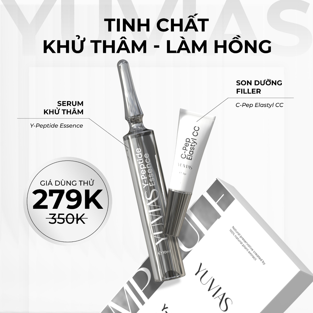 Tinh chất khử thâm làm hồng YUVIAS căng bóng, cấp ẩm sáng da 10ml