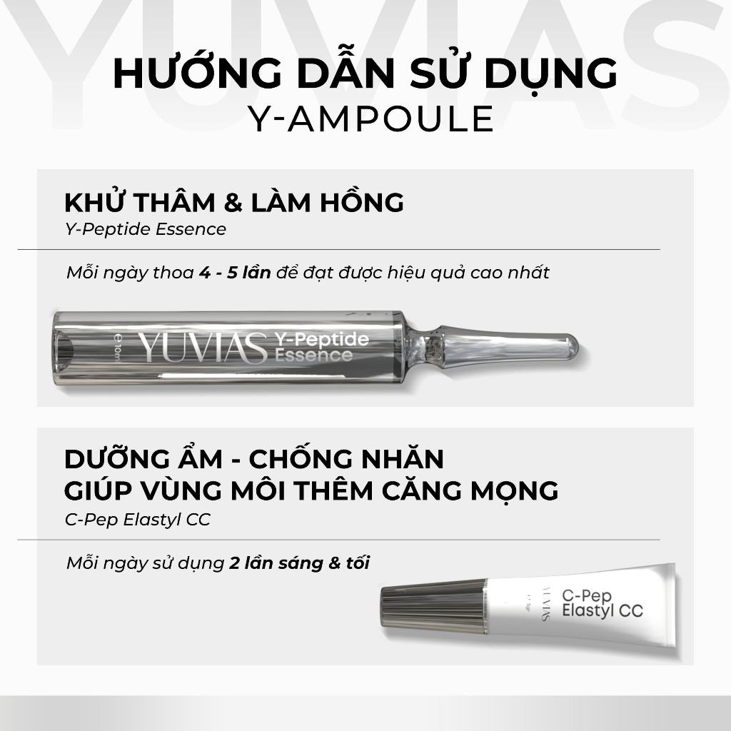 Tinh chất khử thâm làm hồng YUVIAS căng bóng, cấp ẩm sáng da 10ml