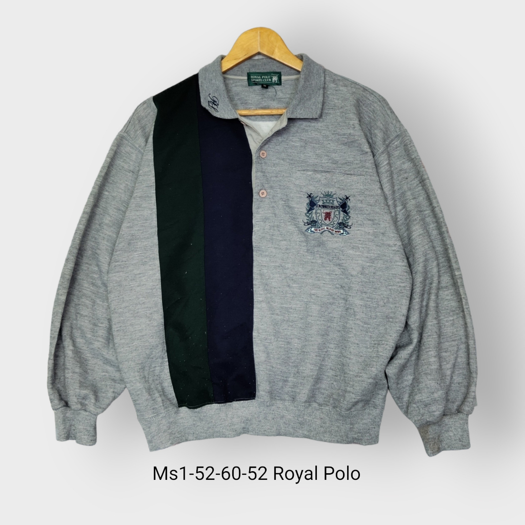 Sweater, Long sleeve polo secondhand_áo nỉ dài tay, áo có cổ dài tay, 2nd