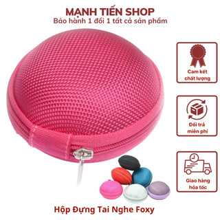  Hộp đựng tai nghe phụ kiện Foxy - Màu ngẫu nhiên