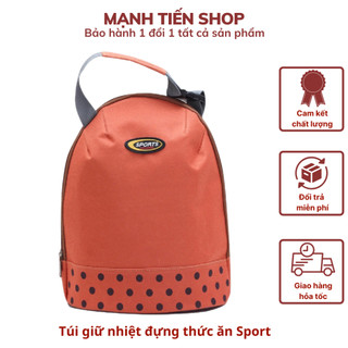  Túi giữ nhiệt đựng thức ăn Sport 23x26cm nhiều màu