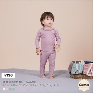 Cookie - Bộ cổ tròn cuốn bèo