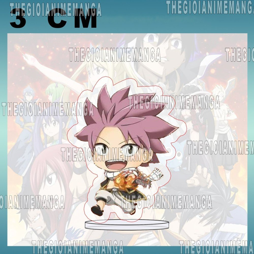 Mô hình standee FAIRY TAIL ver ĐI Hội pháp sư tượng mica acrylic anime chibi trang trí góc làm việc
