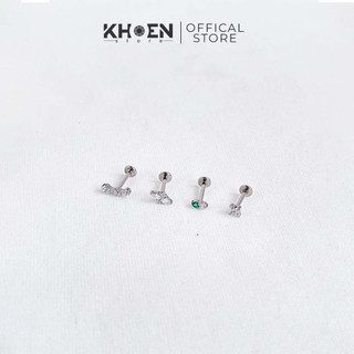 Khuyên tai Đá nhiều kiểu dáng Titanium G23 - Khoen store