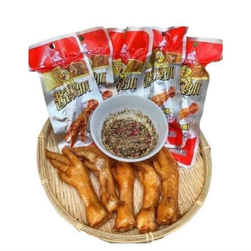 Combo Chân Gà Cay Tứ Xuyên Chân Gà Mật Ong 32g Ăn Vặt Tiểu Muội
