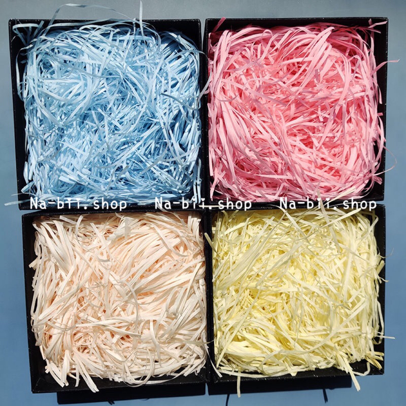 Giấy rơm gói quà chèn hộp đóng hàng chống sốc 100g