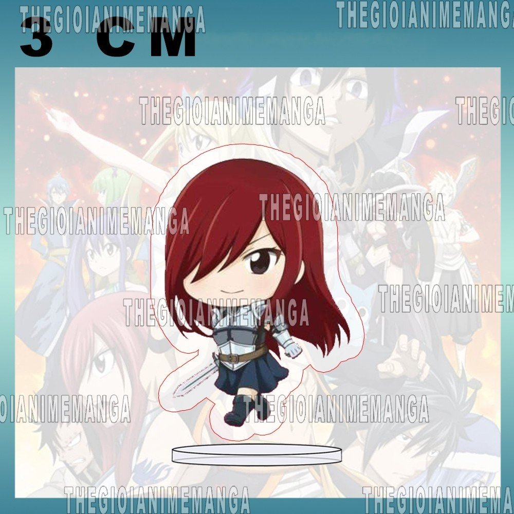 Mô hình standee FAIRY TAIL ver ĐI Hội pháp sư tượng mica acrylic anime chibi trang trí góc làm việc
