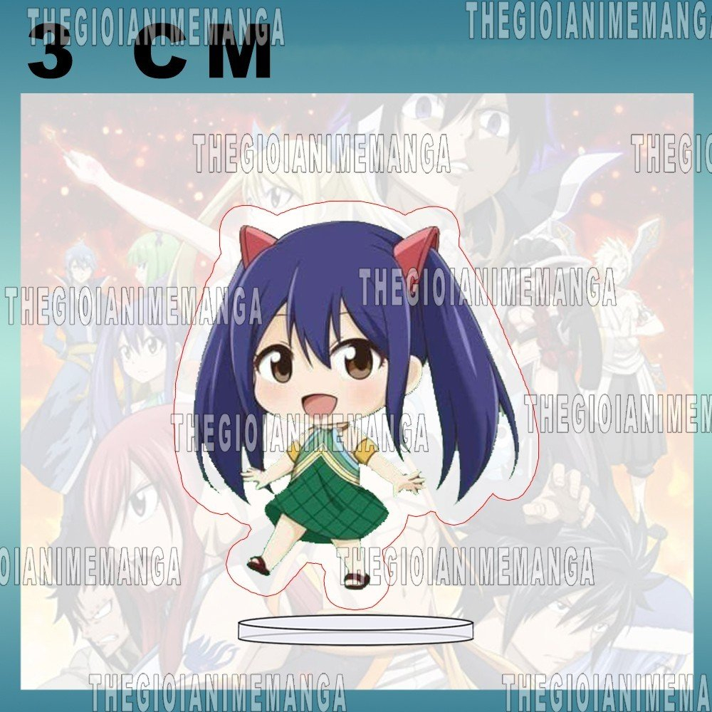 Mô hình standee FAIRY TAIL ver ĐI Hội pháp sư tượng mica acrylic anime chibi trang trí góc làm việc