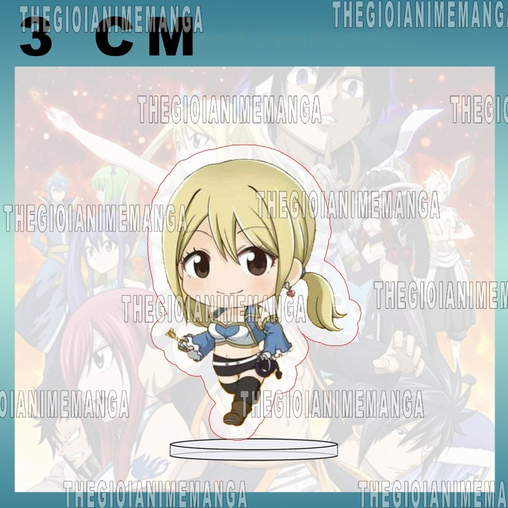 Mô hình standee FAIRY TAIL ver ĐI Hội pháp sư tượng mica acrylic anime chibi trang trí góc làm việc