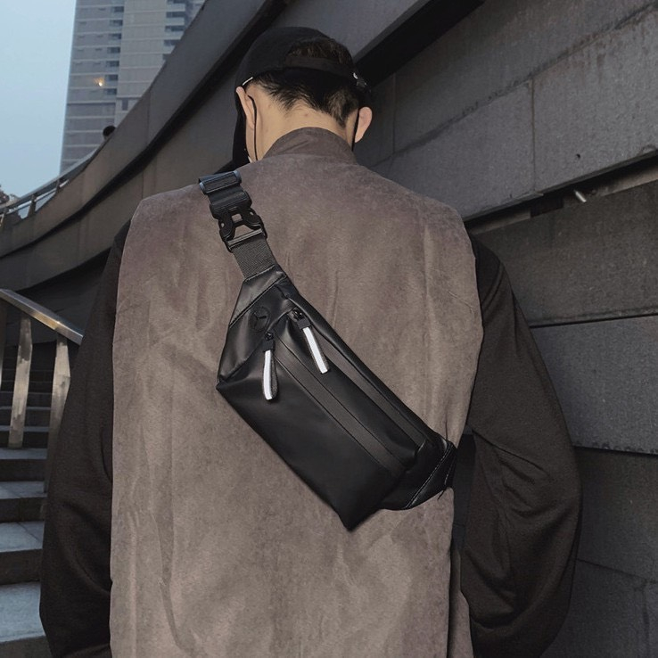 Túi Đeo Chéo Nam Nữ Vải Oxford Chống Nước, Khóa Phản Quang Phong Cách Streetwear TC98 thương hiệu 9-HOPE