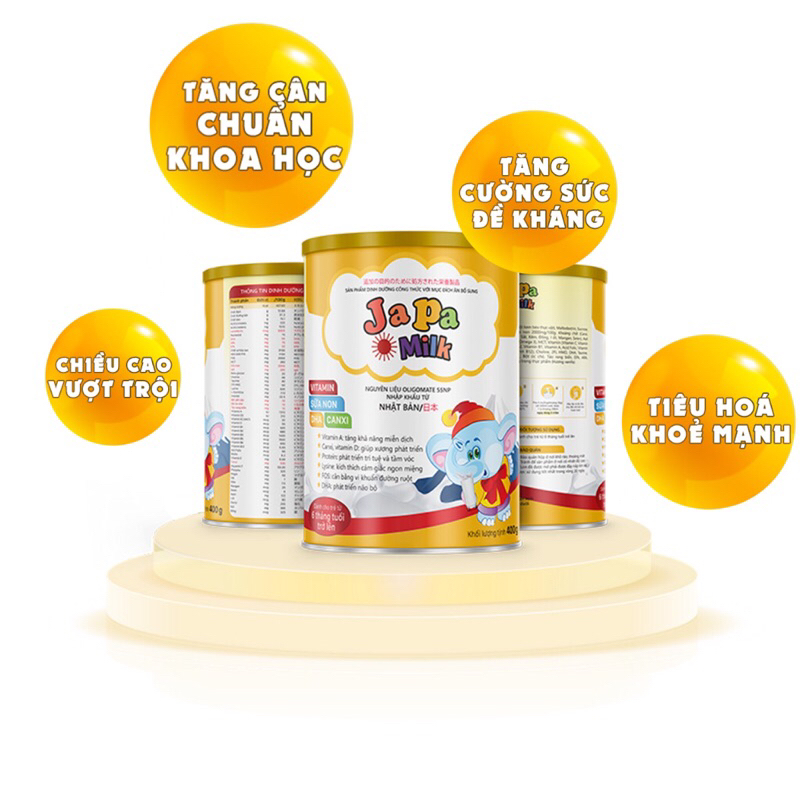 Sữa non tăng cân, tăng đề kháng cho bé Japa Milk nguyên liệu Nhật Bản