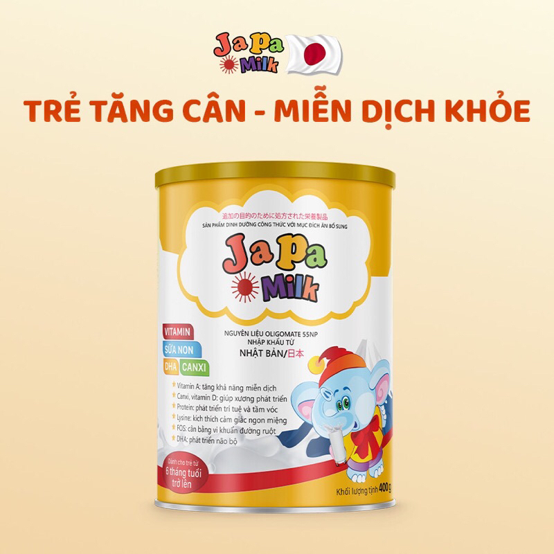 Sữa non tăng cân, tăng đề kháng cho bé Japa Milk nguyên liệu Nhật Bản