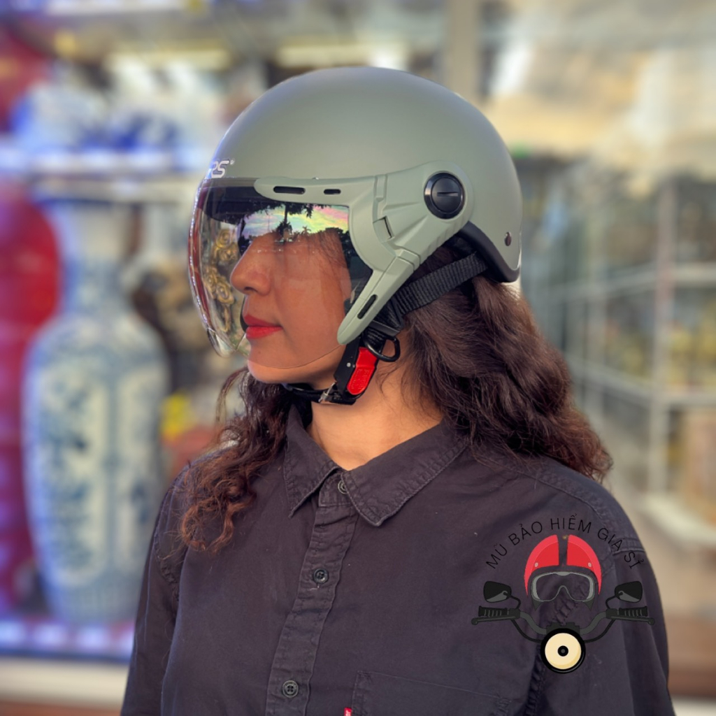 Mũ bảo hiểm GRS A33K chính hãng, nón bảo hiểm 1/2 có kính chắn gió,hàng cao cấp mũ bảo hiểm giá sỉ