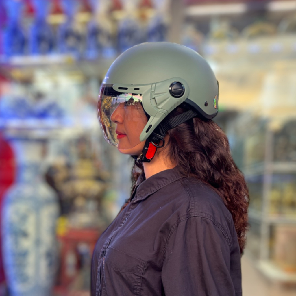 Mũ bảo hiểm GRS A33K chính hãng, nón bảo hiểm 1/2 có kính chắn gió,hàng cao cấp mũ bảo hiểm giá sỉ